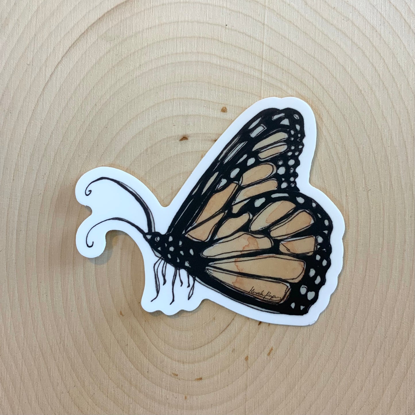Monarch Butterfly Sticker