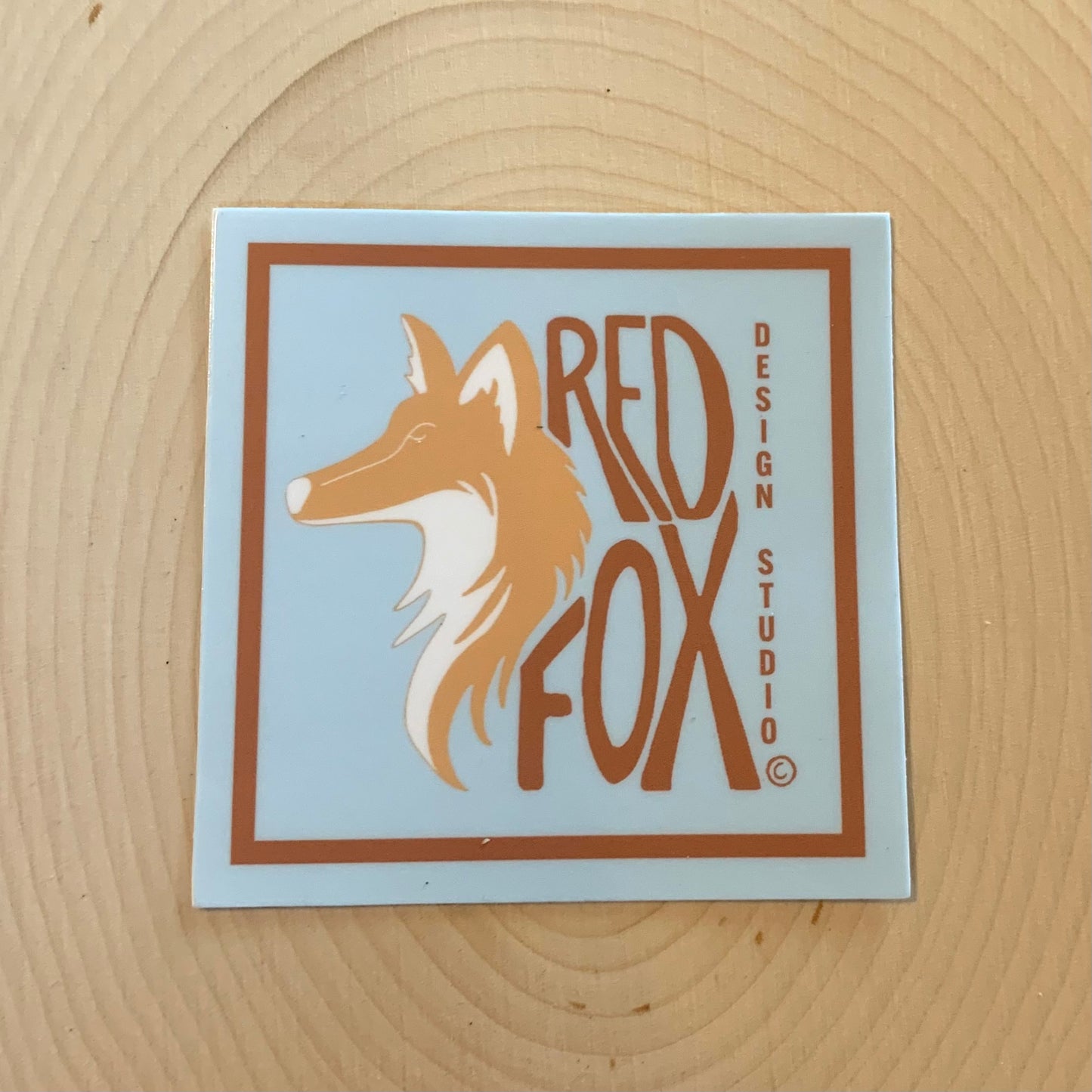 Red Fox Design Studio Brand Sticker