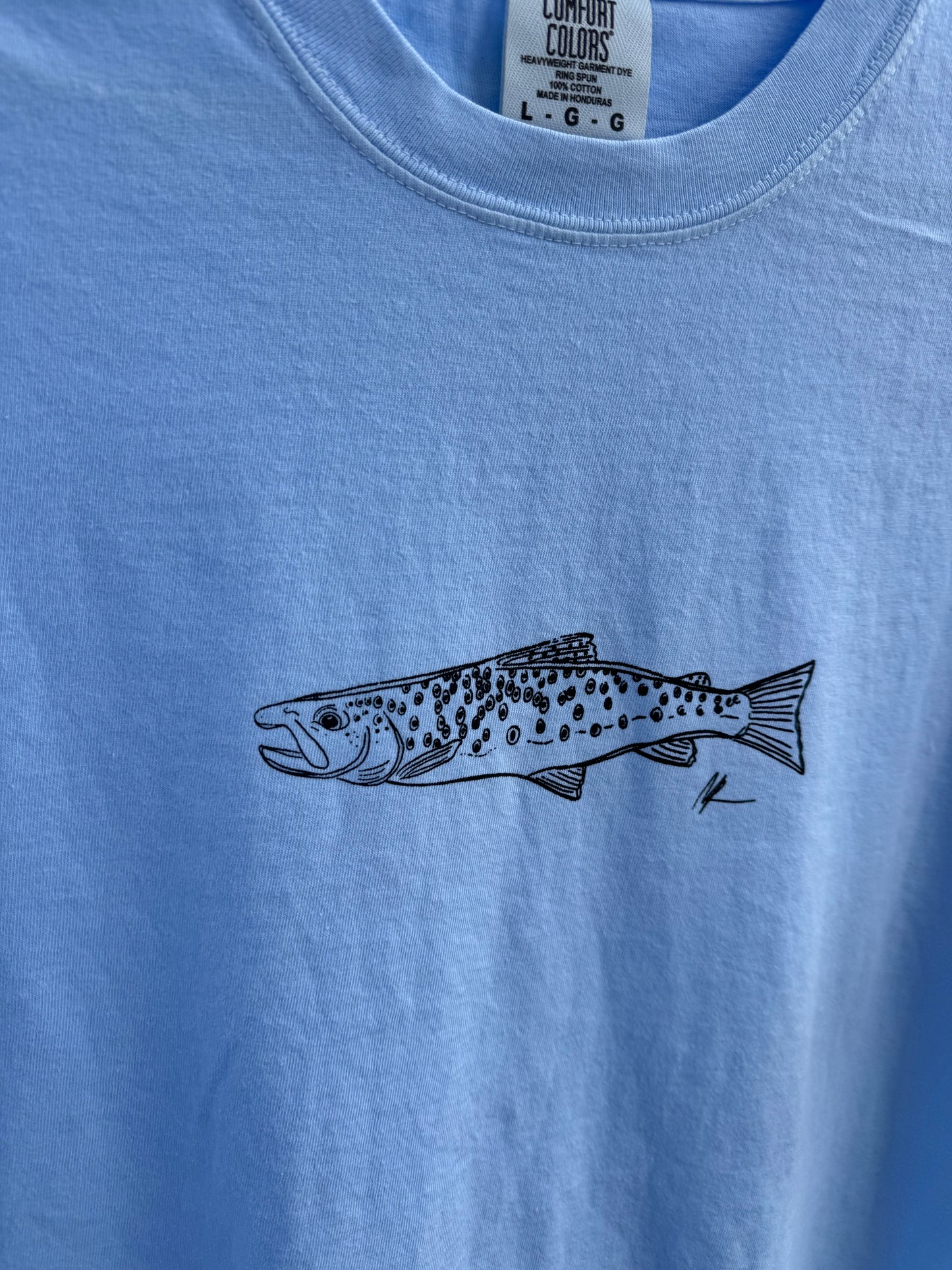 Big Sky Blue Trout Short Sleeve Tee
