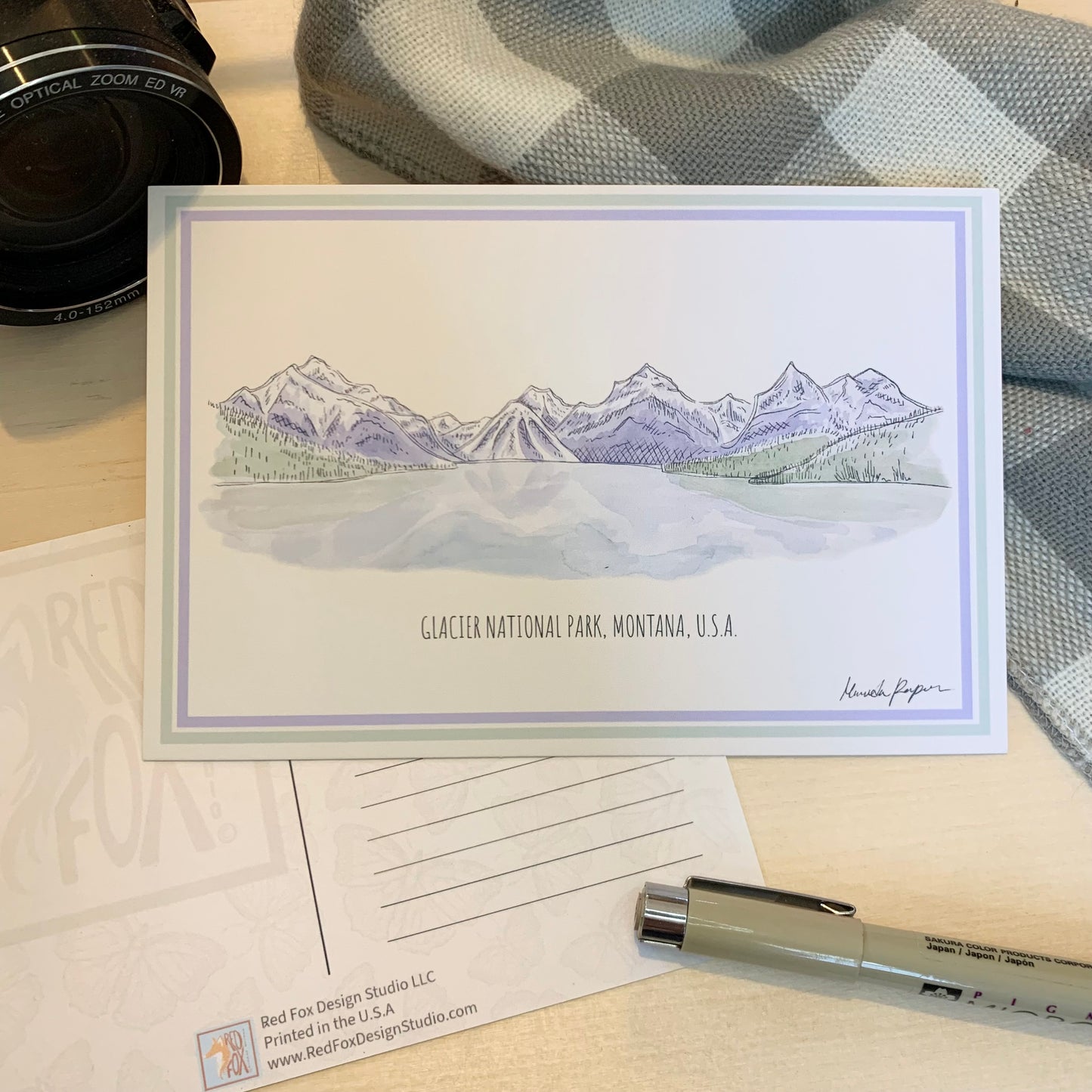 Lake McDonald Glacier Postcard