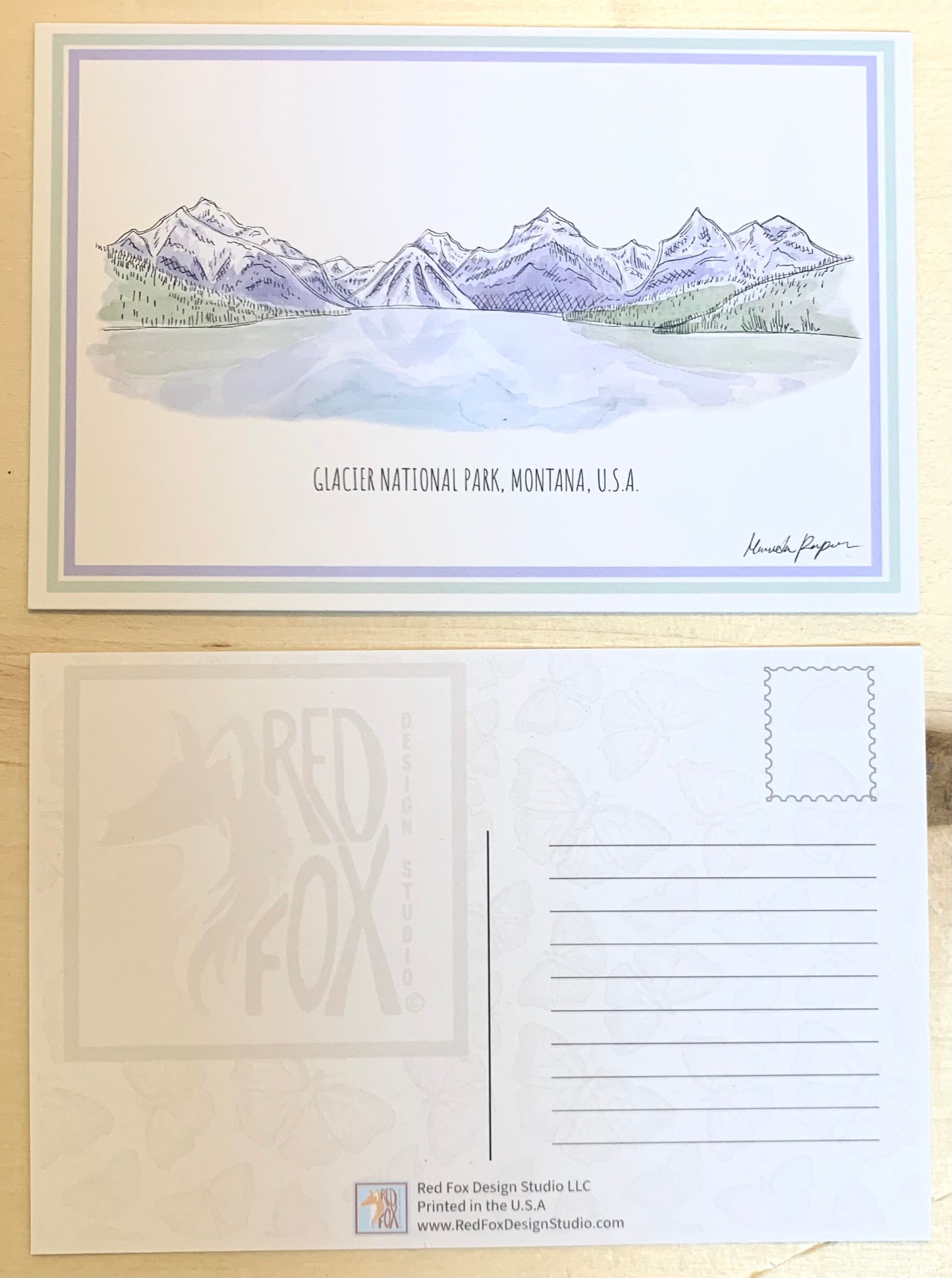 Lake McDonald Glacier Postcard