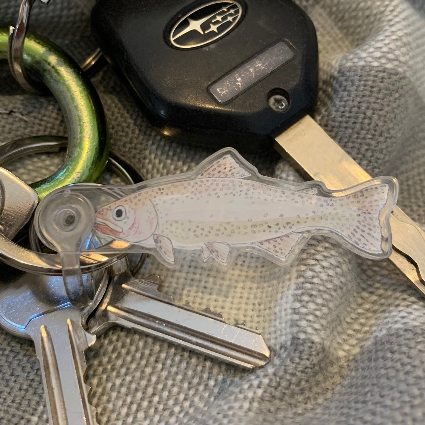 Rainbow Trout Keychain