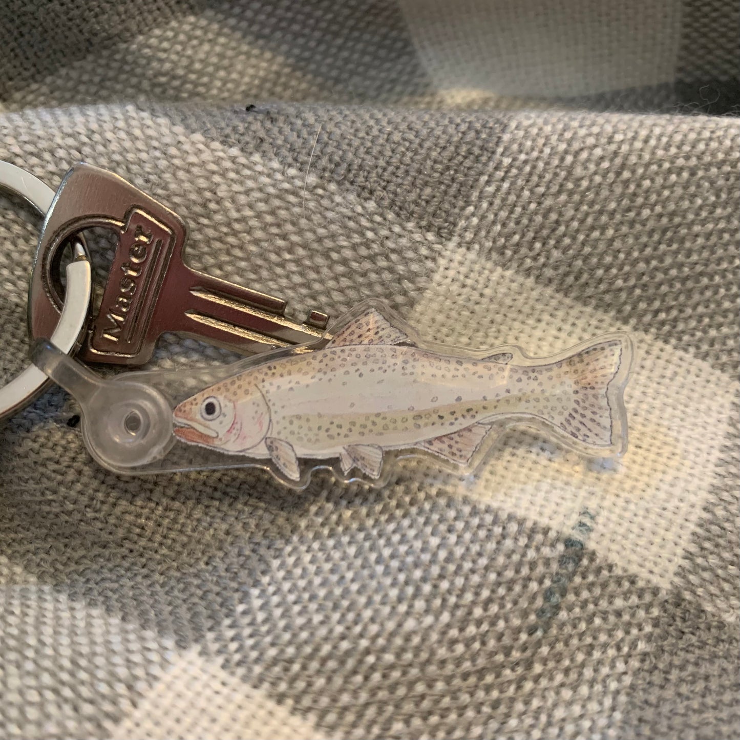 Rainbow Trout Keychain