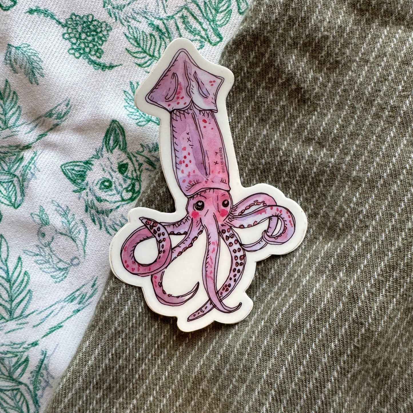 Shortfin Squid Sticker