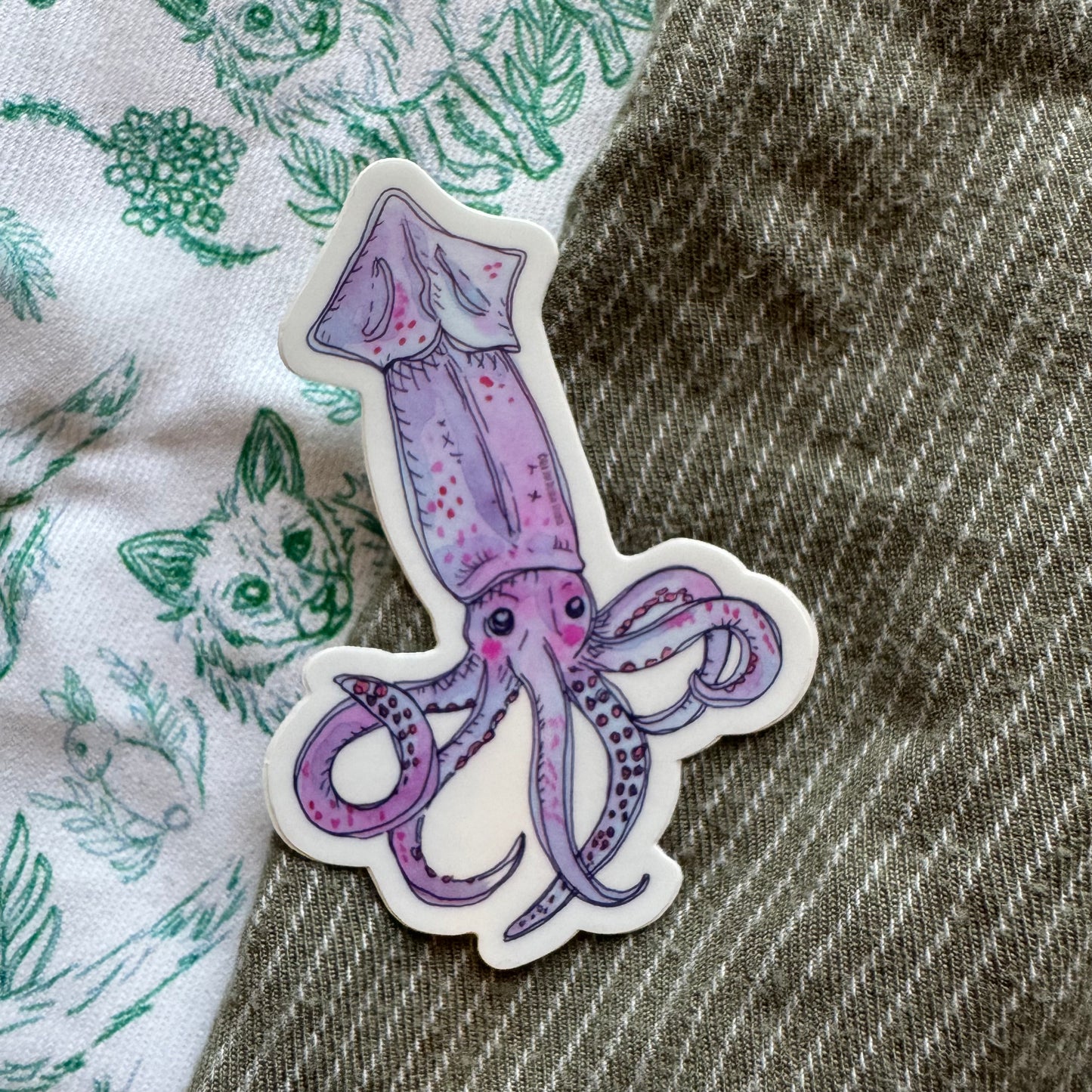 Shortfin Squid Sticker