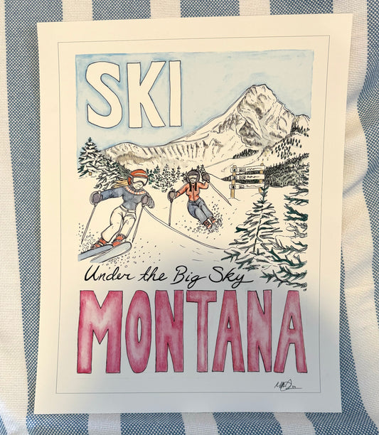 Ski Montana Print
