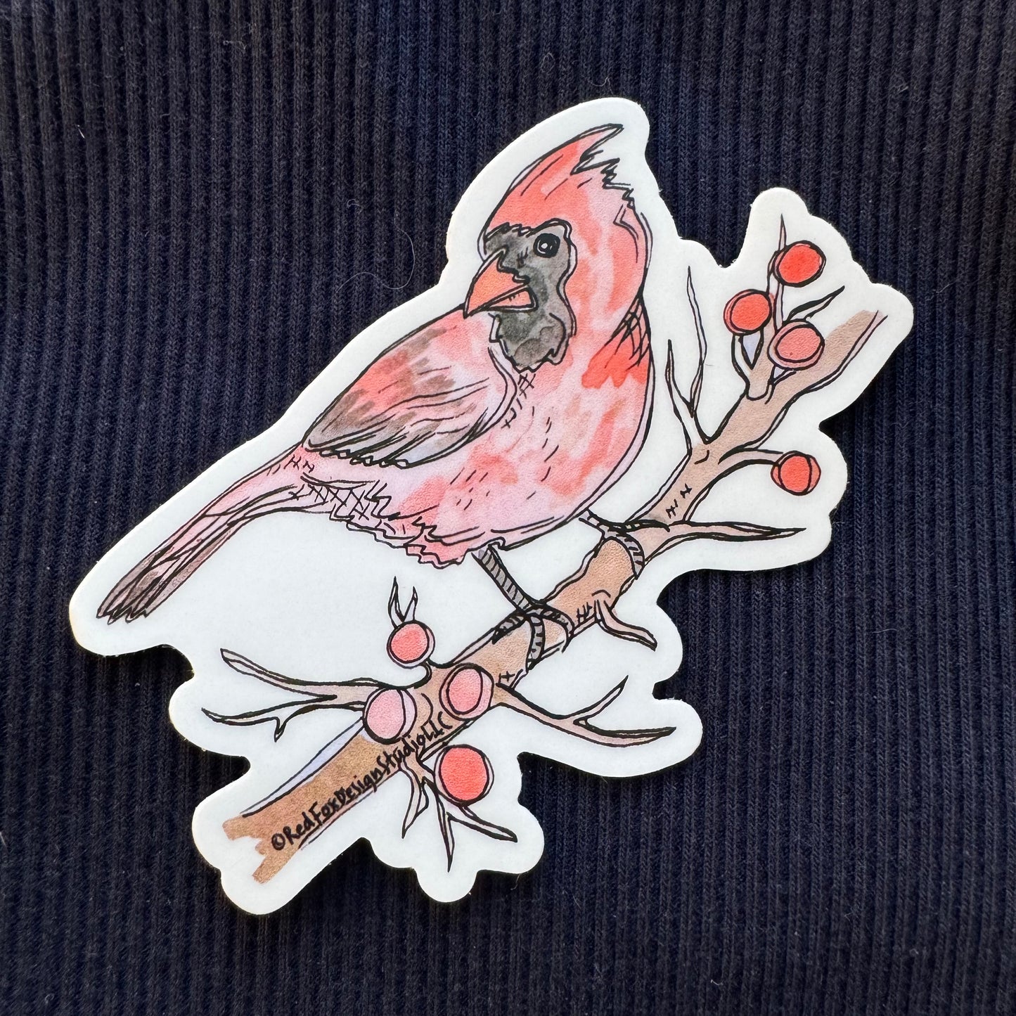 Male Cardinal Sticker