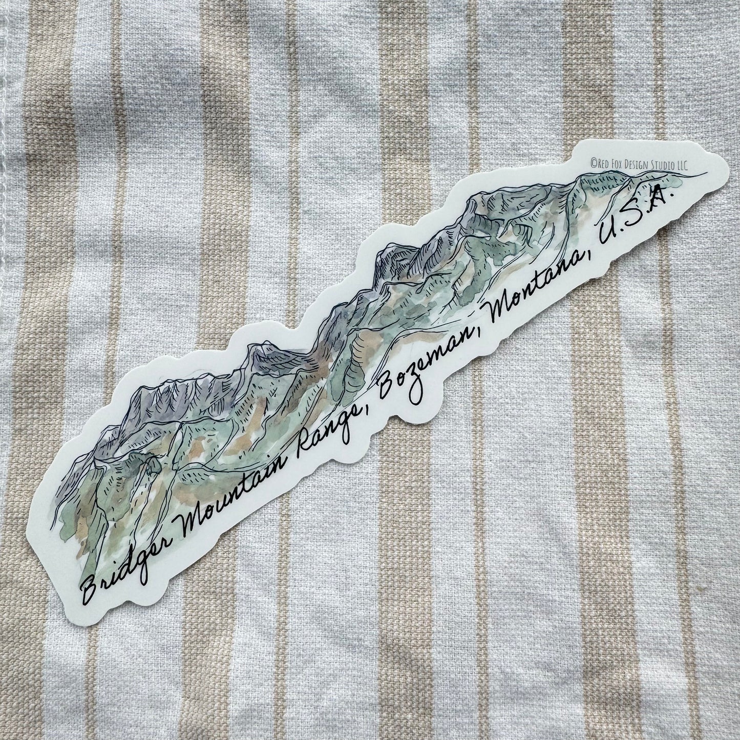 Big Bridger Mountain Range Sticker