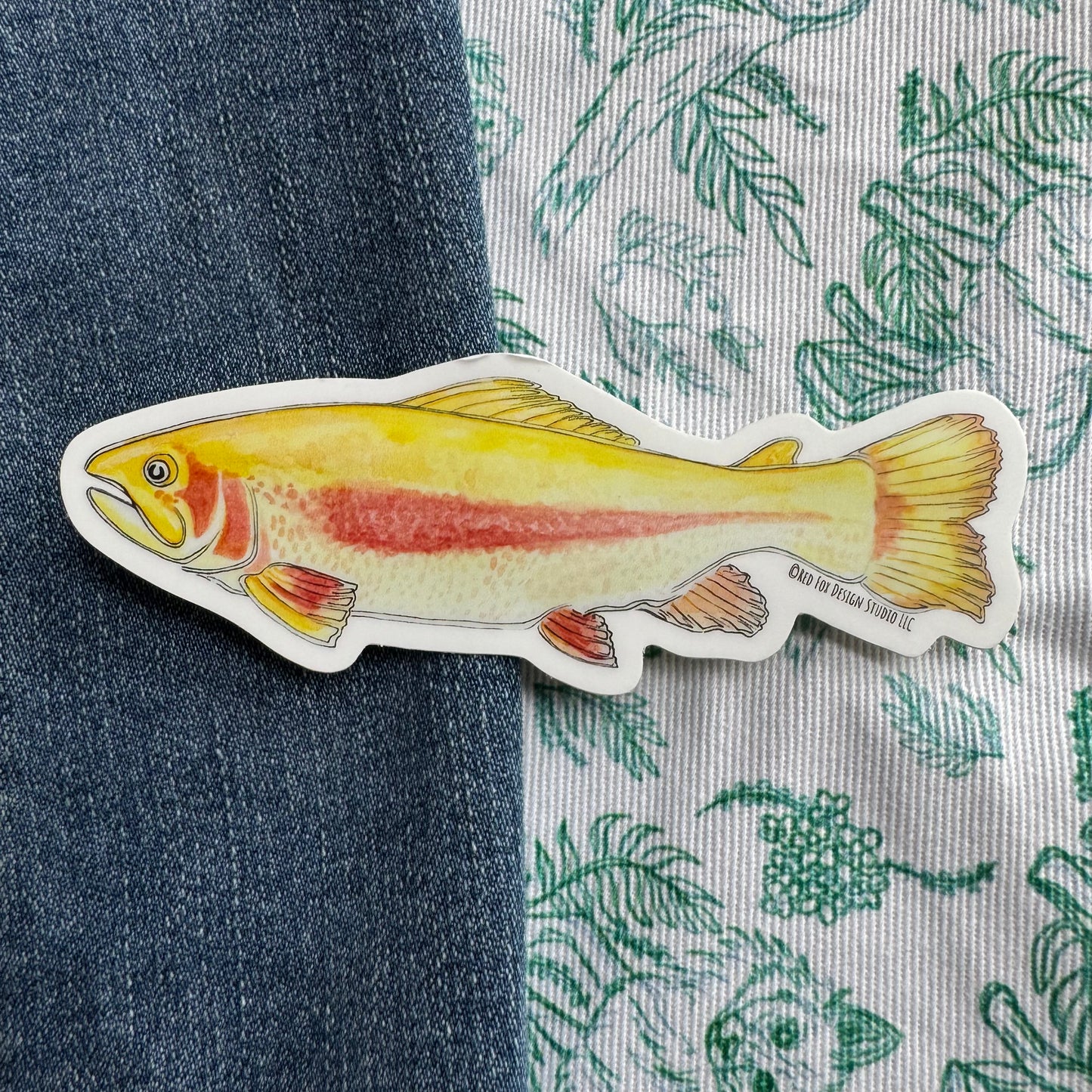 Golden Rainbow Trout Sticker