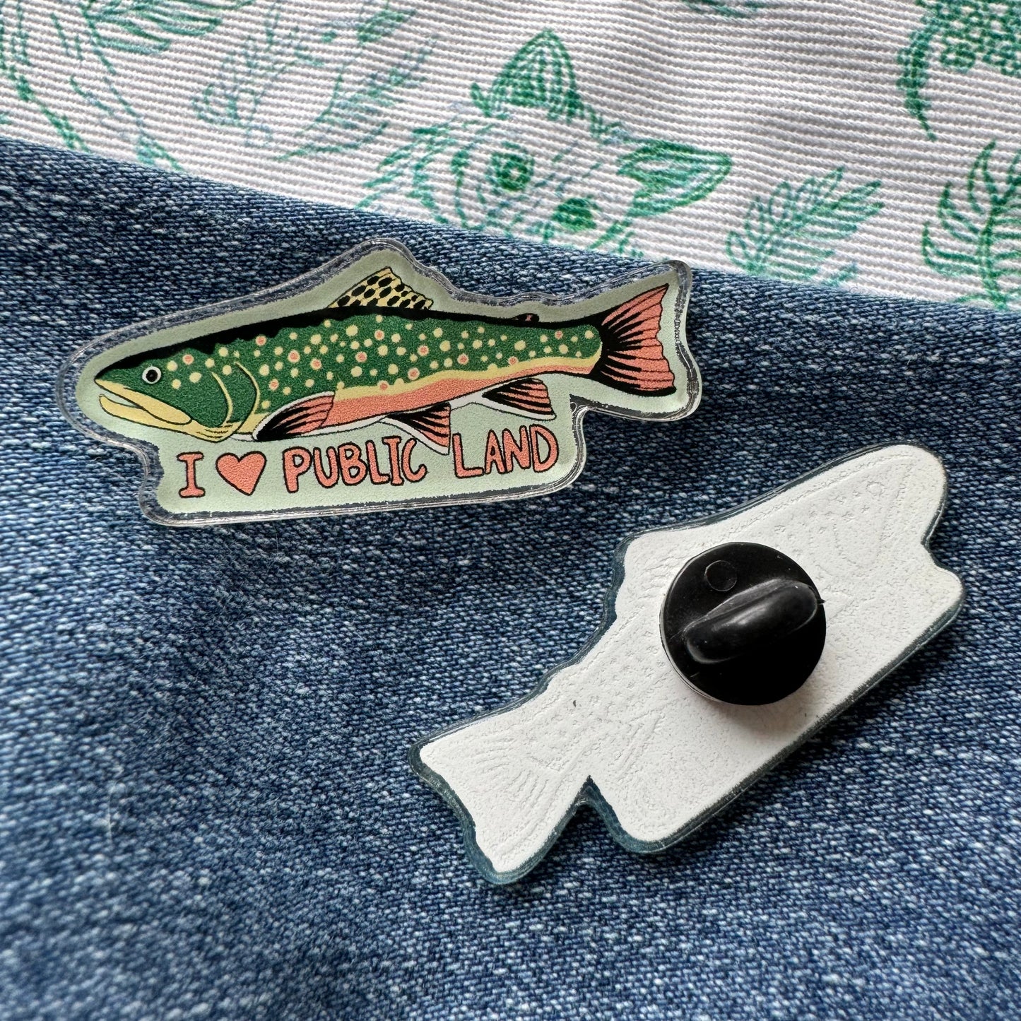 I Heart Public Land Pin