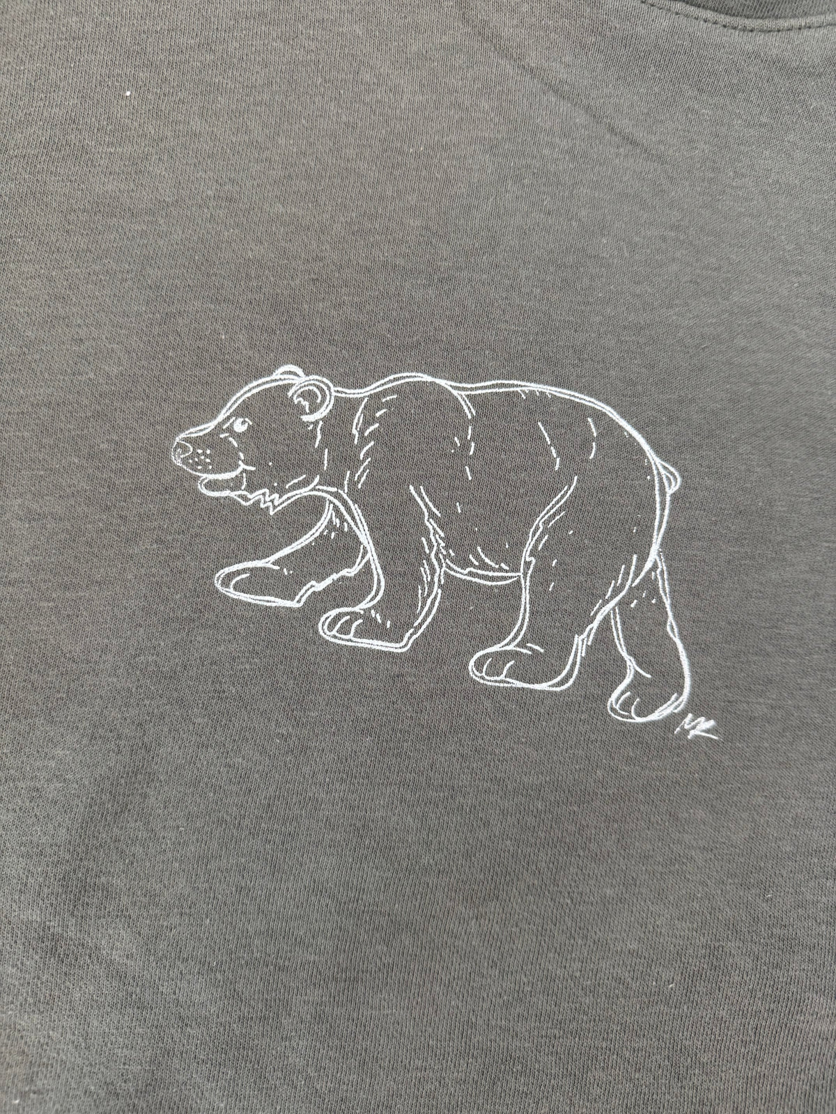 Prairie Green Black Bear Hoodie