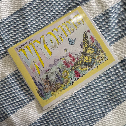 Greetings from Wyoming Card