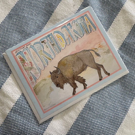 Greetings from North Dakota Card