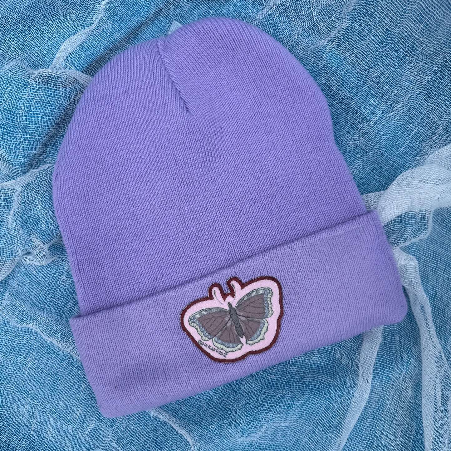Mourning Cloak Butterfly Beanie
