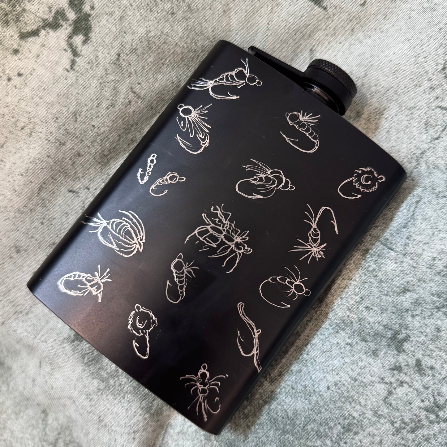 Hand-Engraved Flask
