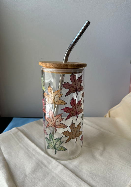 Autumn Glass Water Tumbler