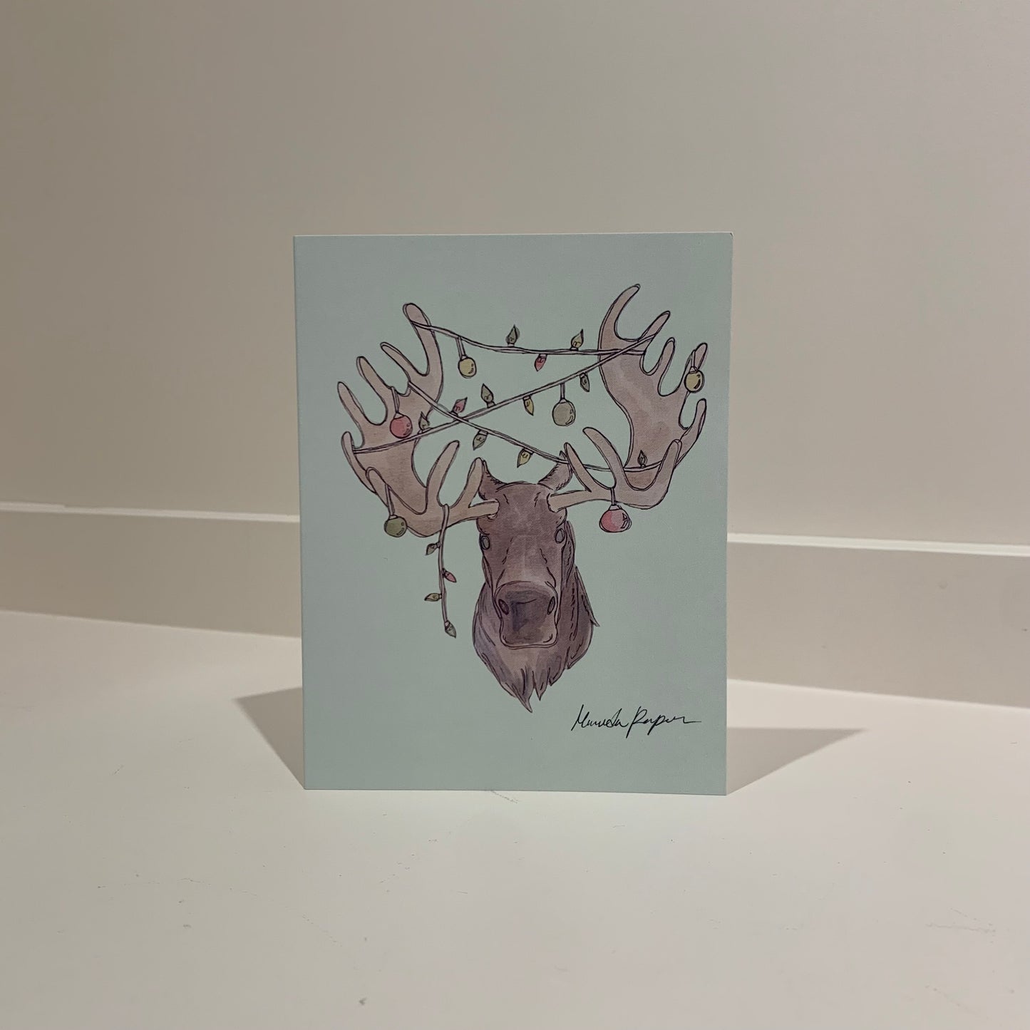 Moose Holiday Card Two-Pack