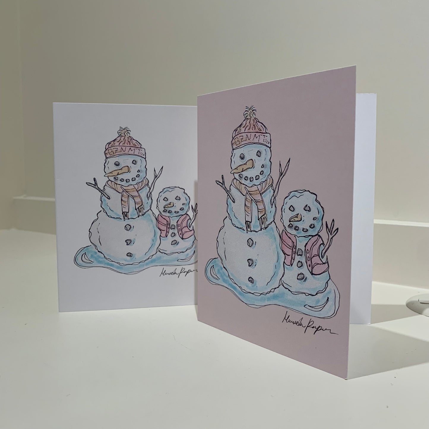 Snowman Holiday Card Two-Pack