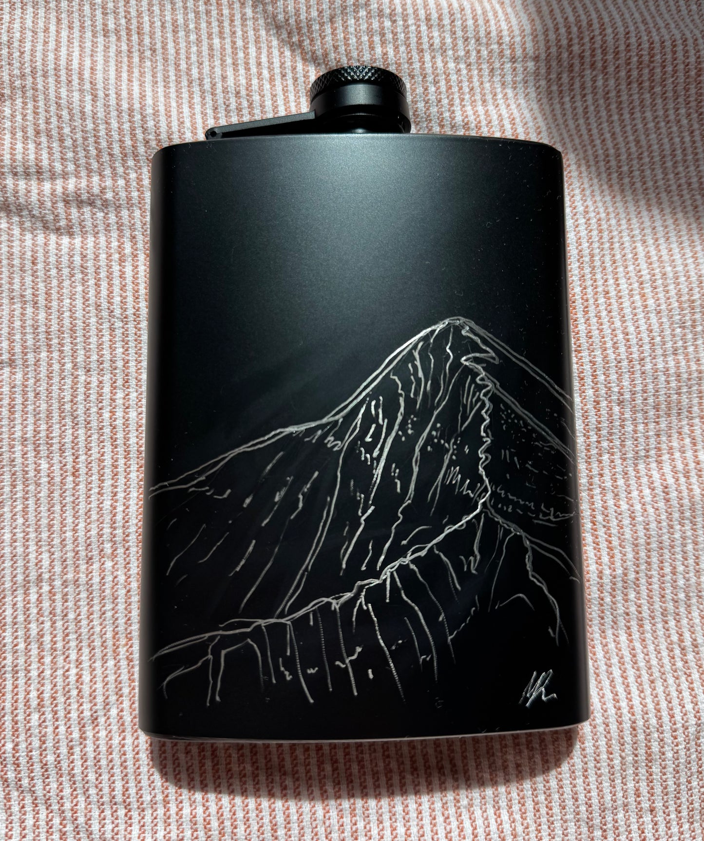 Hand-Engraved Flask