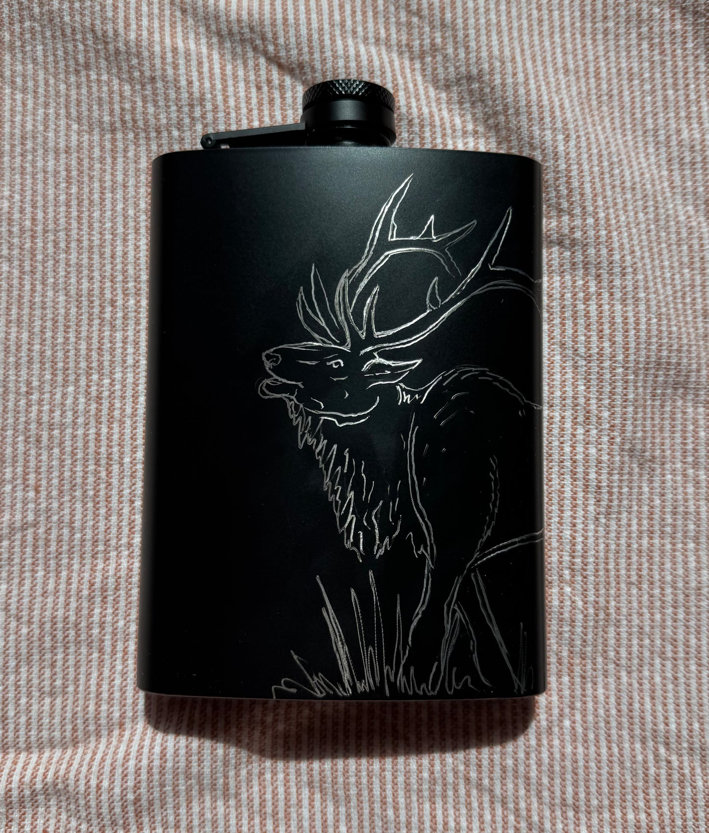 Hand-Engraved Flask