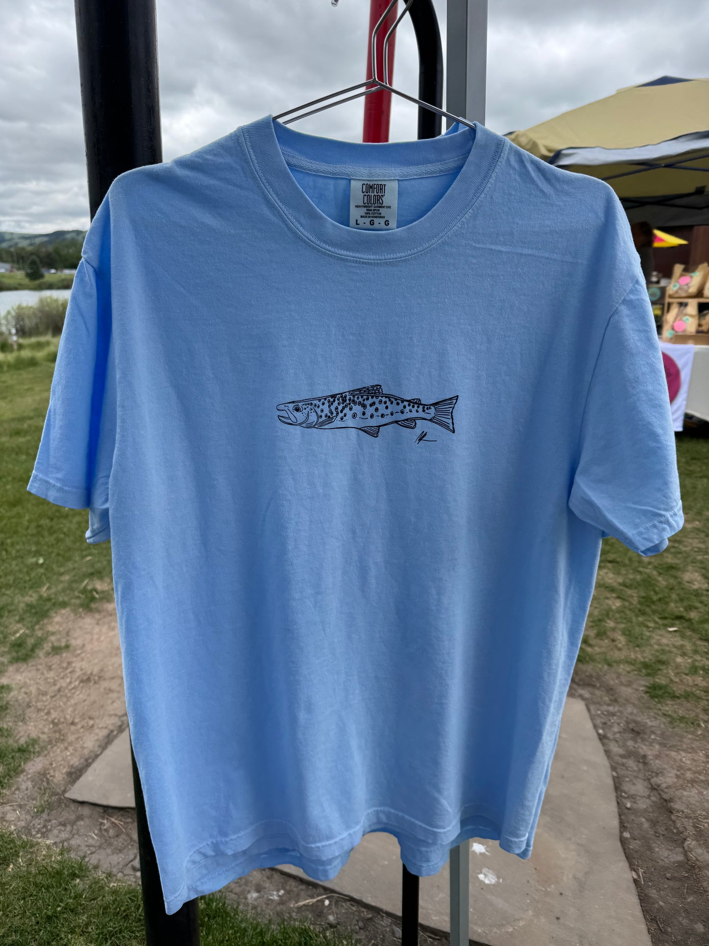 Big Sky Blue Trout Short Sleeve Tee