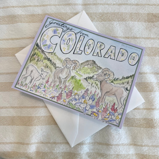 Greetings from Colorado Card