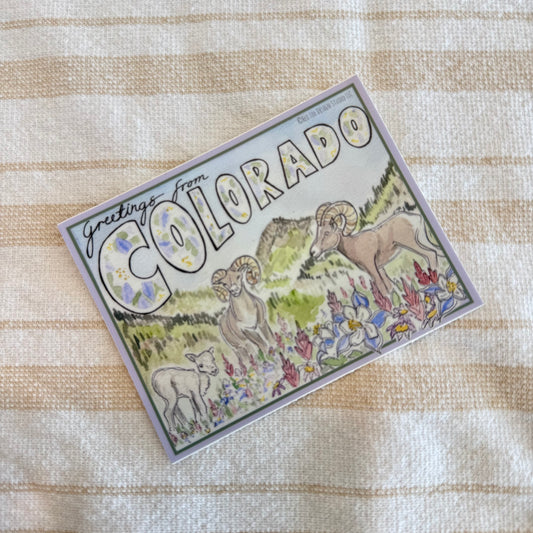 Greetings from Colorado Sticker