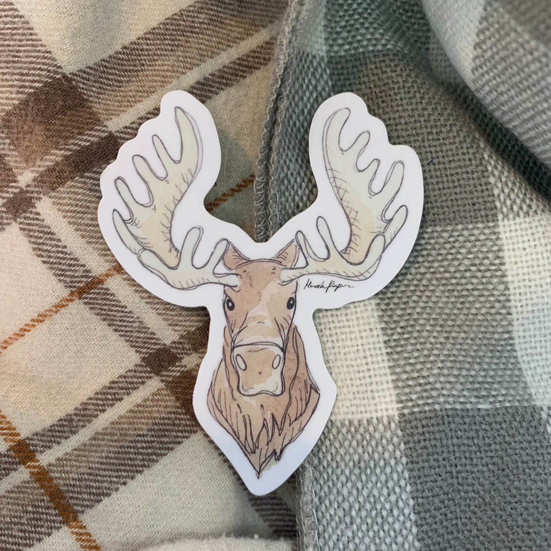Moose Sticker – Red Fox Design Studio LLC