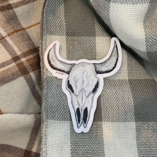 Cow Skull Sticker