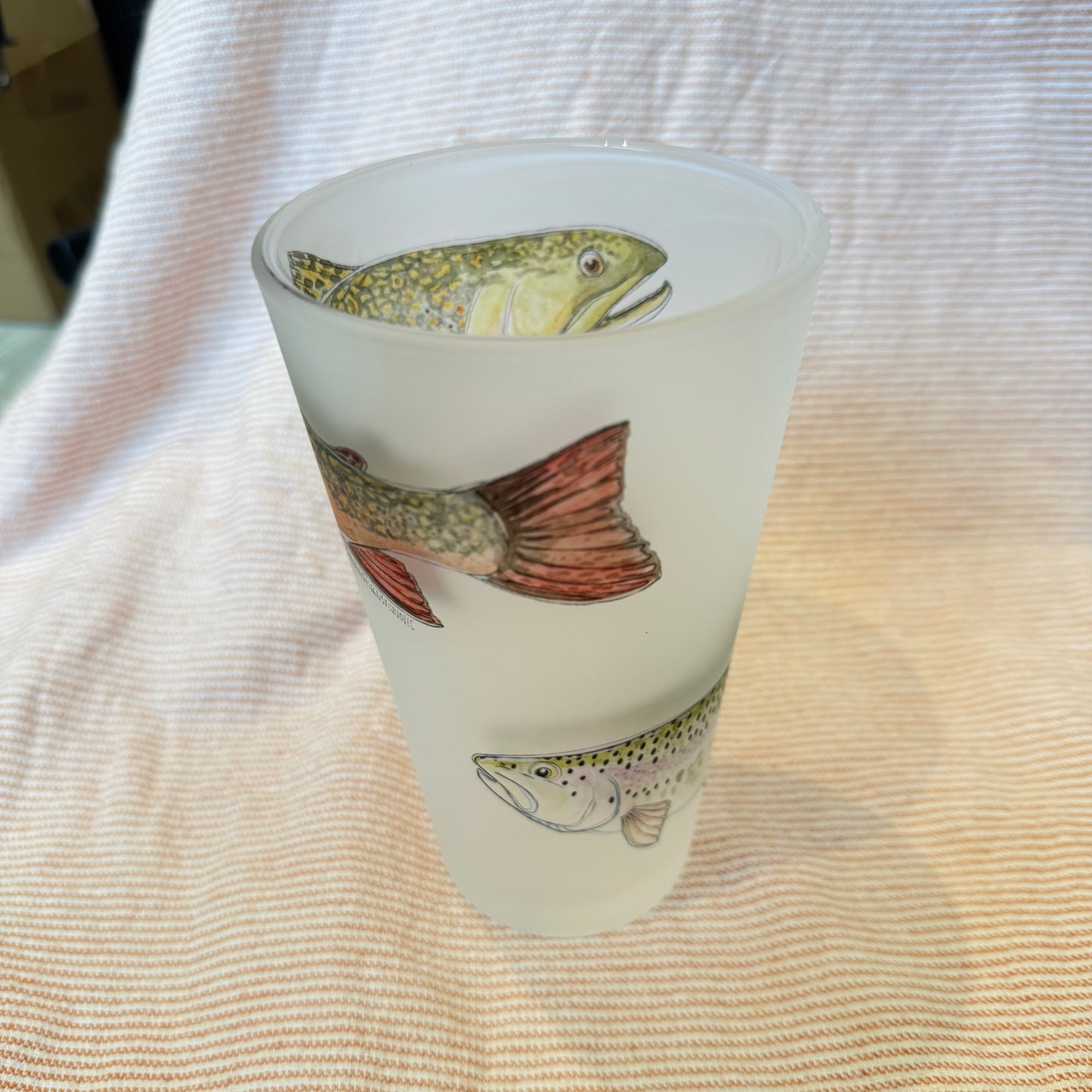 Frosted Pint Glass