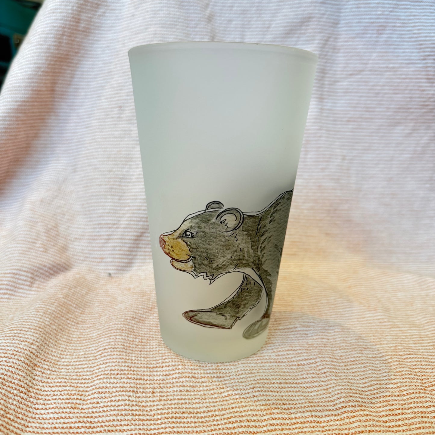 Frosted Pint Glass