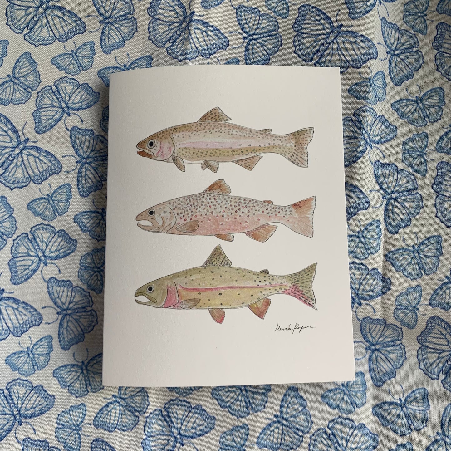 Trout Design Card