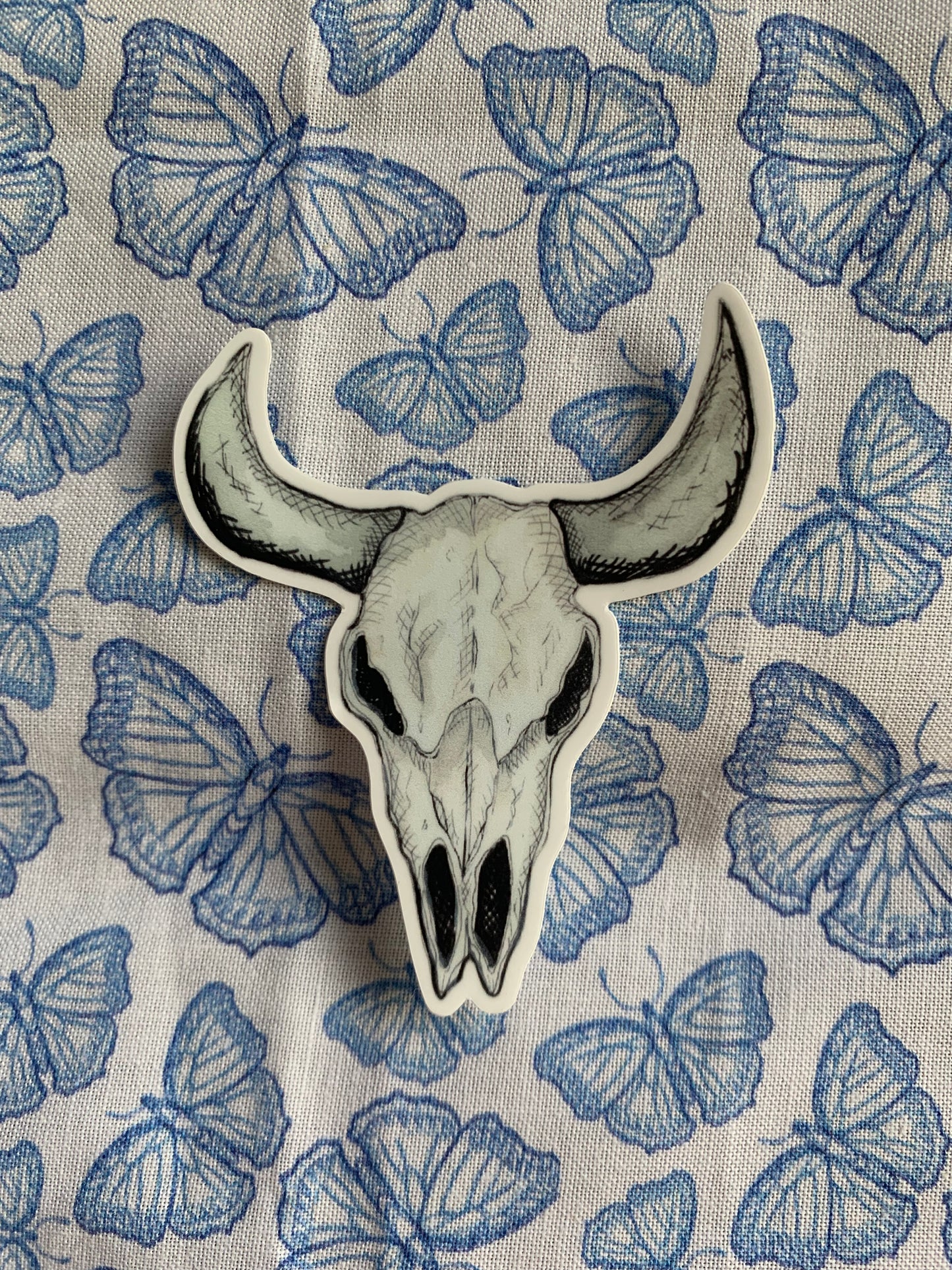 Cow Skull Sticker