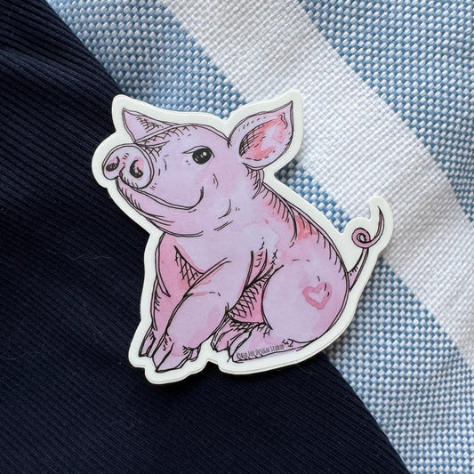 Pink Pig Sticker