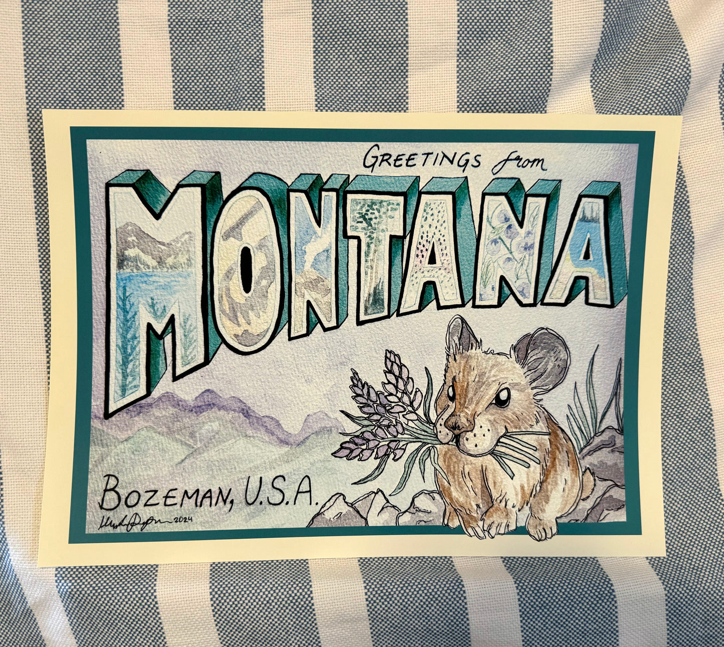 Greetings From Montana Print