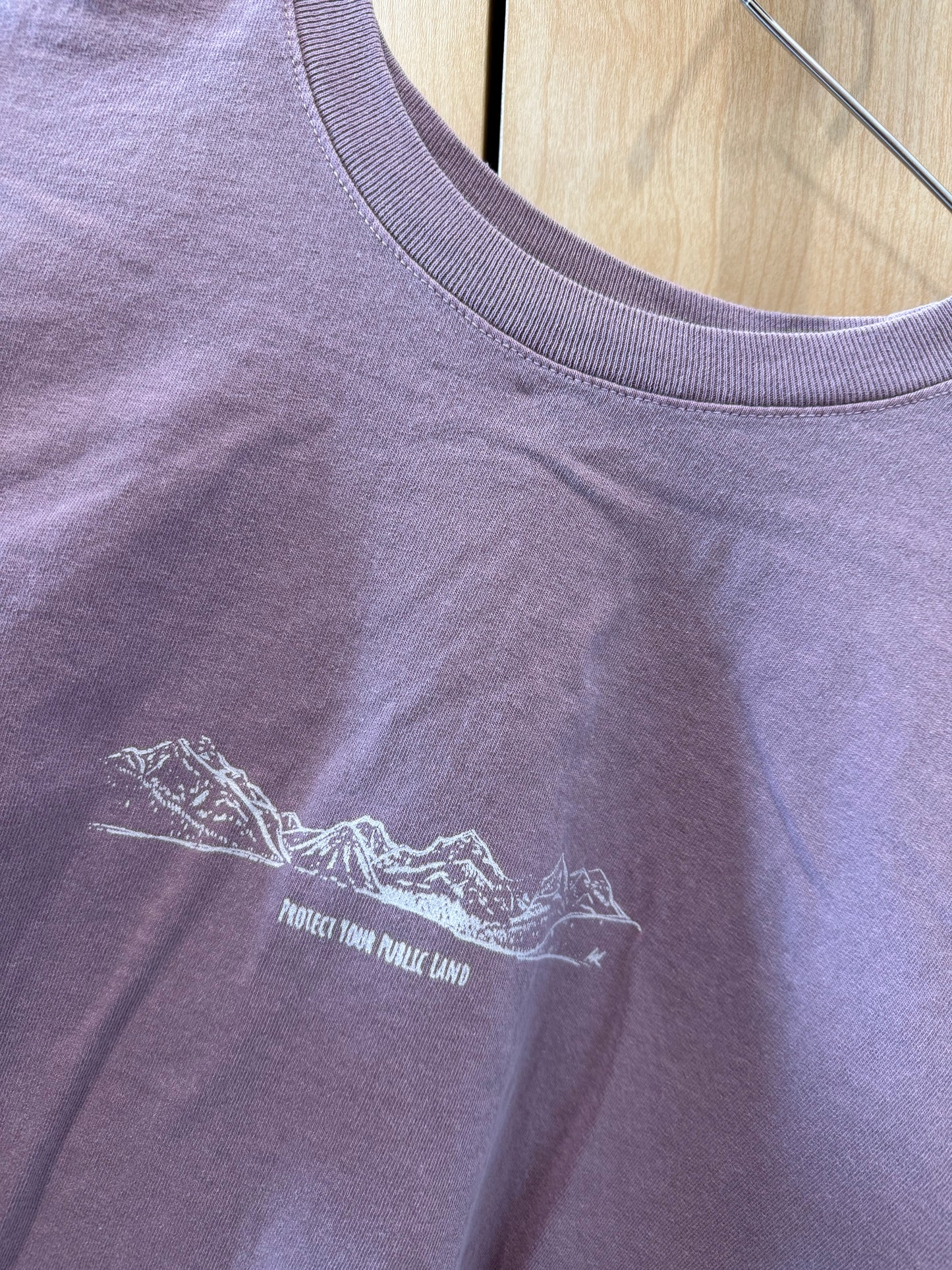 Wisteria "Protect Your Public Land" Short Sleeve Crop Top