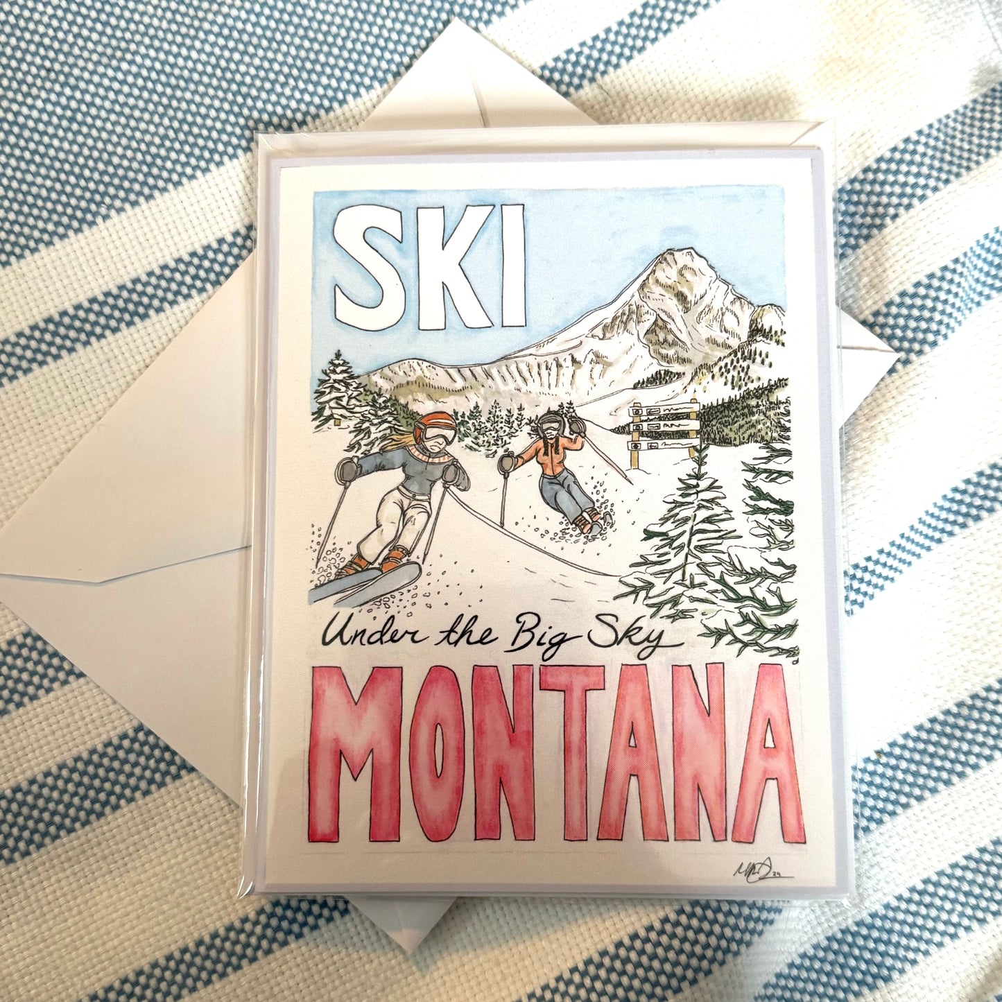 Ski Montana Greeting Card