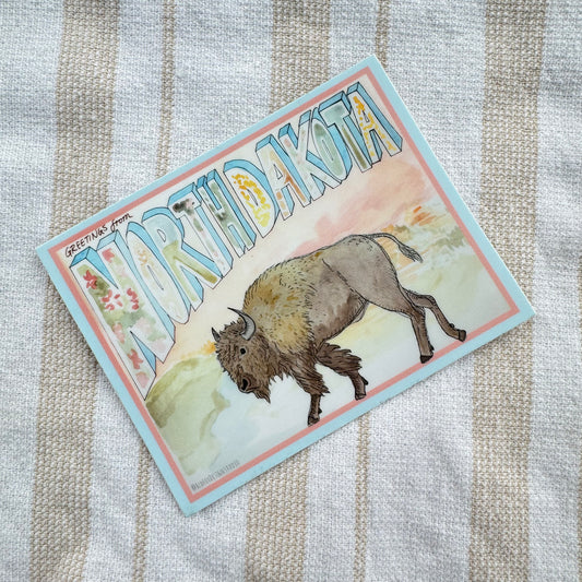 Greetings from North Dakota Sticker