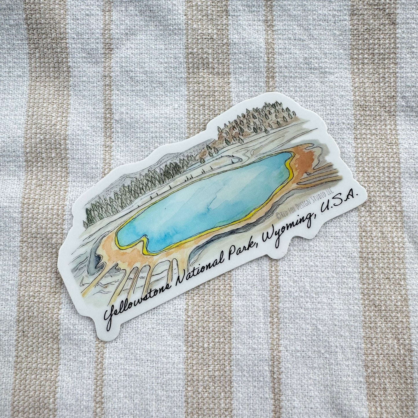 Grand Prismatic Yellowstone Sticker