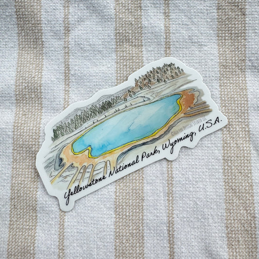 Grand Prismatic Yellowstone Sticker