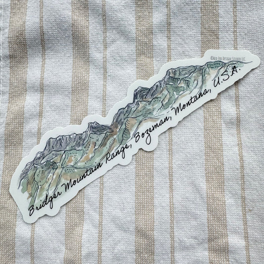 Big Bridger Mountain Range Sticker