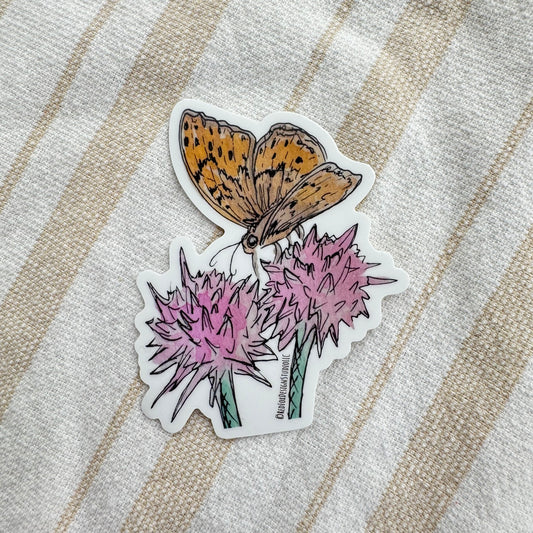 Great Spangled Fritillary Butterfly Sticker