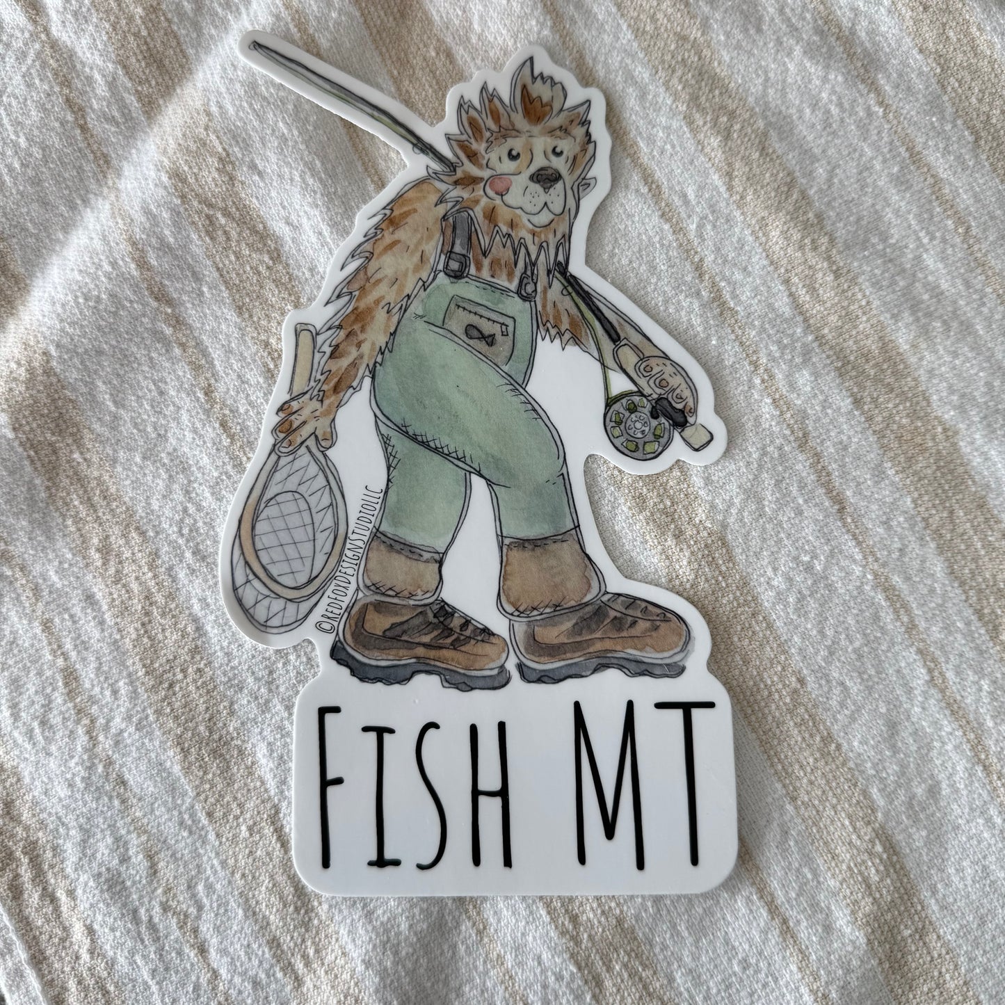 Big Bigfoot Fish MT Sticker