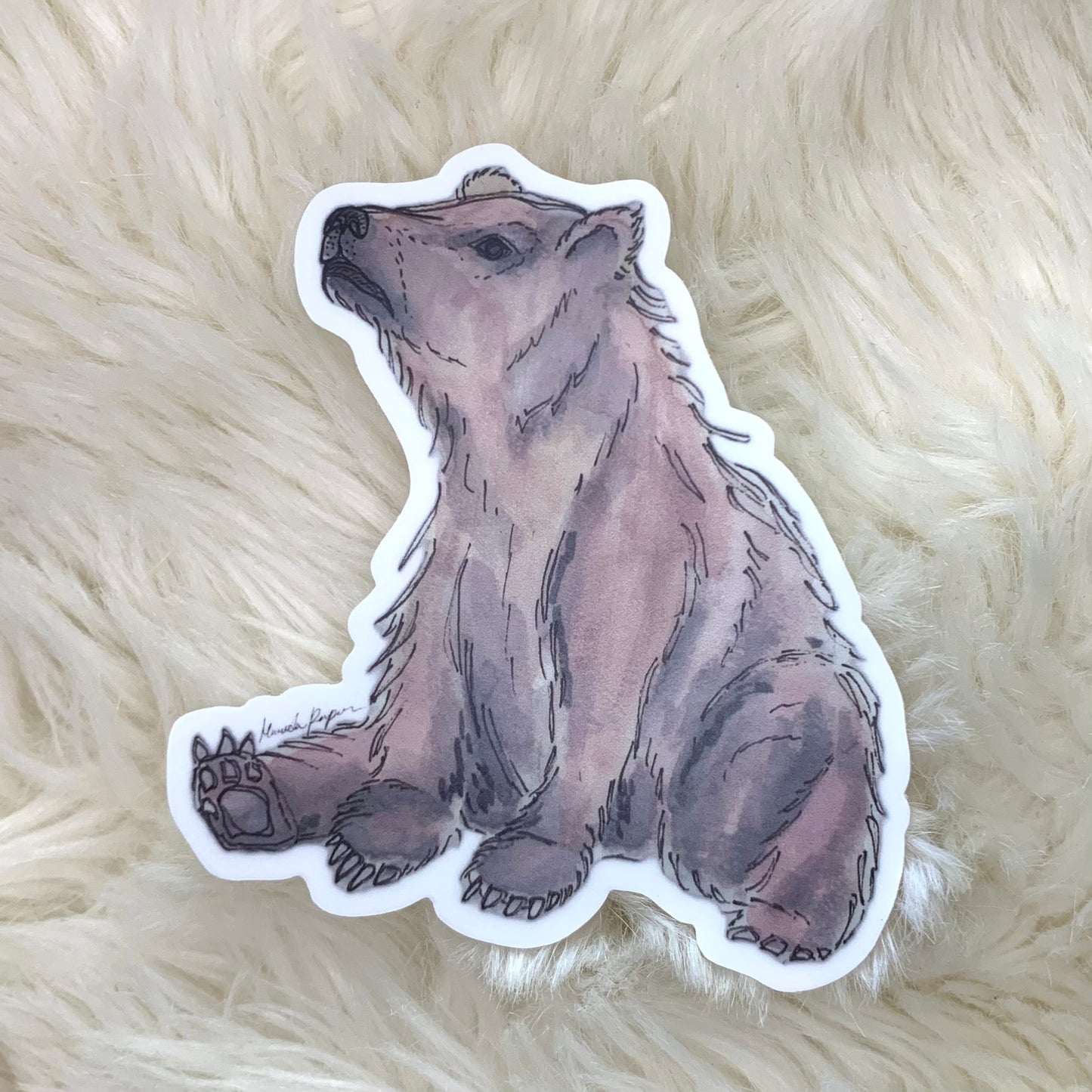 Grizzly Bear Sticker